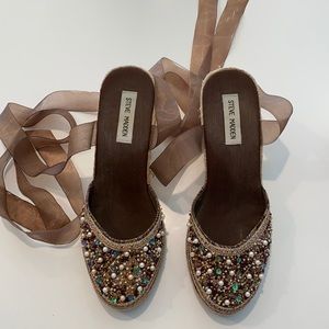 Steve Madden lace up wedges